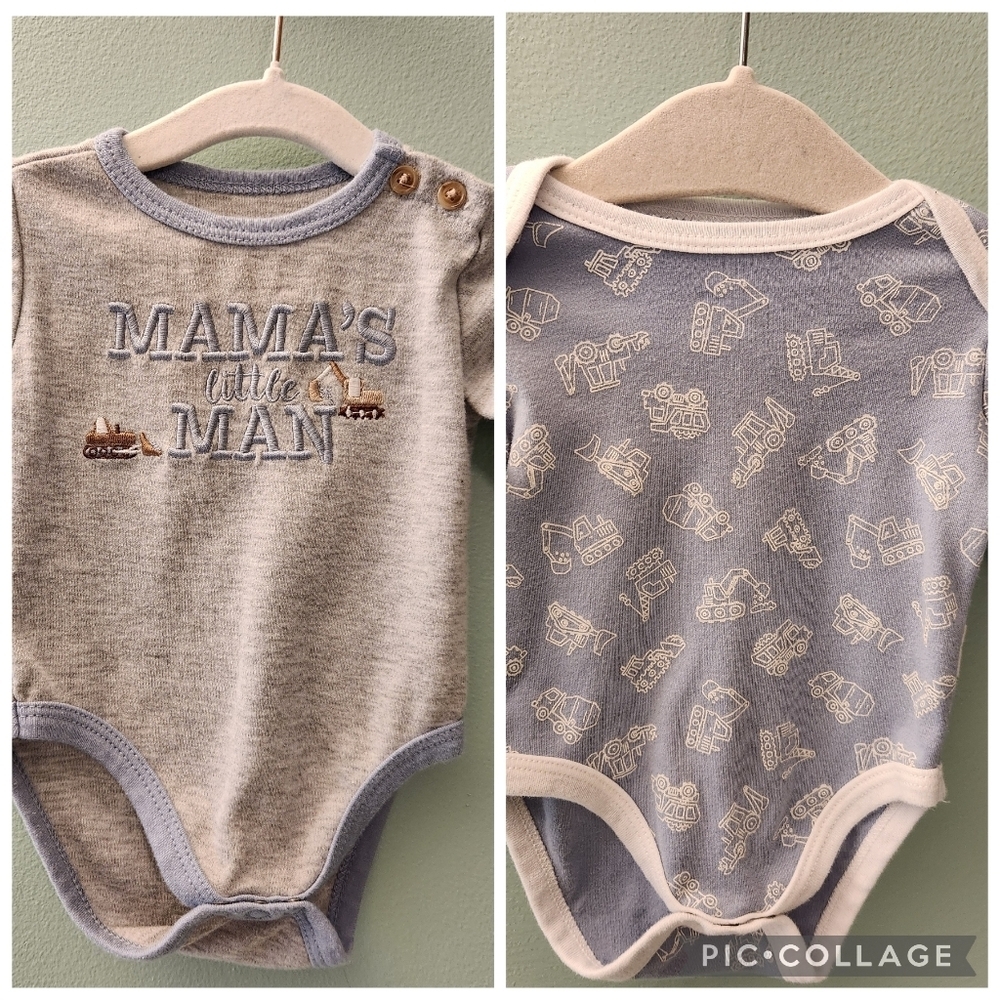 Tahari Baby 2 Piece Long Sleeve Bodysuit Set